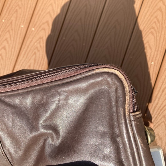 Vintage Soft Leather carry on luggage - Picture 12 of 16
